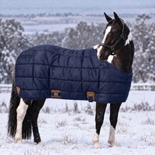 Heavy 420g Fill Winter Horse Stable Blanket 420d Nylon Closed Front Stall Coat Heavy 420g Fill Winter Horse Stable Blanket 420d Nylon Closed Front Stall Coat