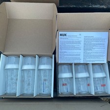 NUK baby bottles 3 8oz  3 4oz Bottles