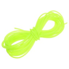 5.5 Yards 2mm Hollow Pipe Tubing Rubber Cord with 1.2mm Hole, Yellowish Green