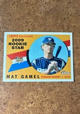 2009 Topps Heritage - Rookie Stars Mat Gamel #132 (RC)-FREE SHIPPING