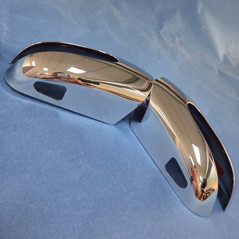 DOS CUBIERTAS DE ESPEJOS RETROVISORES CROMADOS PARA MERCEDES BENZ W211 CLASE E 2002-2006 Foto 3 de 4