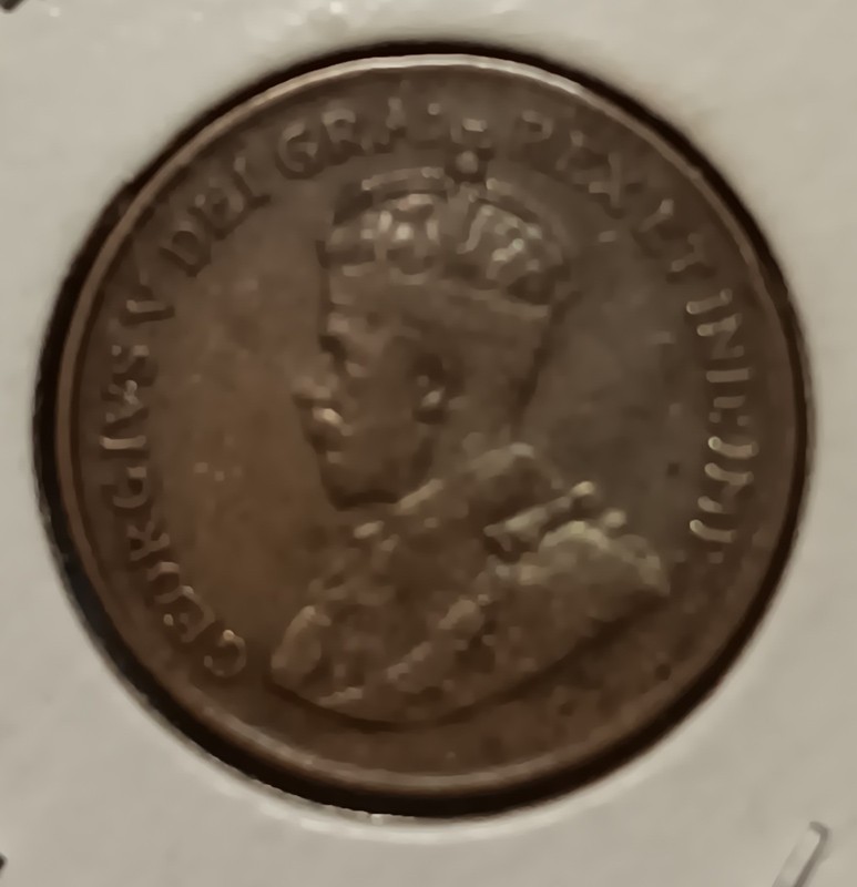 1920 Canada One Small Cent, Very Nice Condition. First Year of Issue
