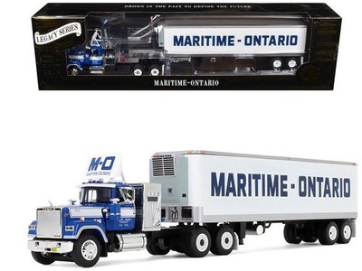 1/64 Diecast Mack Super-Liner with 36'' Vintage Sleeper and 40' Trailer Legacy