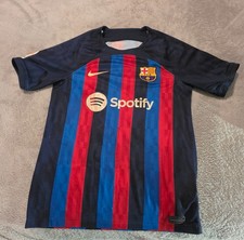 Barcelona jersey Kids size large season 22/23 Spotify soccer