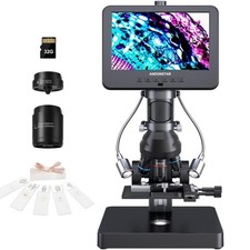 Andonstar AD266S 20X-5000X HDMI Digital Microscope, 5 Lens 2160P UHD Black