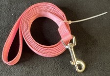 6 Foot Bright Neon Pink Heavy Duty 6 Foot Dog Leash Metal Clasp Fast Shipping