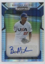 2019 Panini Prizm Draft Picks Hyper 58/75 Brennan Malone #32 Auto r9d
