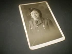 1940's  w w 2  military glamour girl uniform l studio  photograph 5.5;inch
