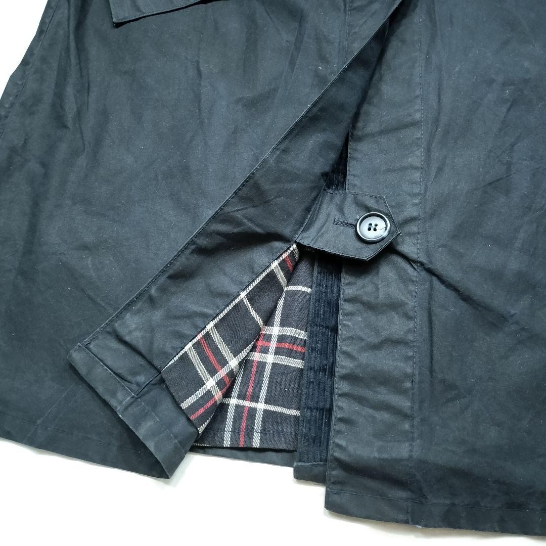 Barbour 80s Mint Navy Trench Coat Men's C38 Oil Textile Used