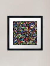 FLAMMENMUSTER Gerahmter Kunstdruck Gerahmtes ...
