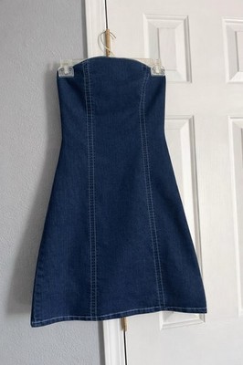 Demin Mini Dress  XS