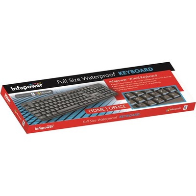 Infapower kabelgebundene wasserdichte Tastatur