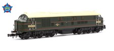 Graham Farish 372-917 LMS 10001 BR Lined Green (Late Crest) Diesel Locomotive