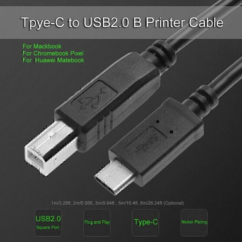 Câble USB convient aux imprimantes mâles et aux imprimantes HP Canon Lexmark Epson Dac - Photo 3 sur 9