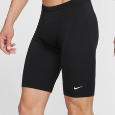 Nike Men's HydraStrong Colorblock Jammer Swimsuit,Black, 24