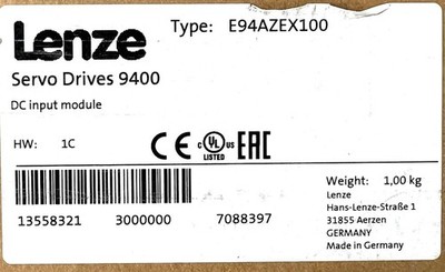 E94AZEX100 NEU LENZE E94AZEX1OO DC Input Module