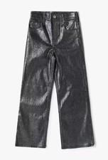 NWT Gap Kids Low Stride Metallic Wide Leg Crop Jeans 12