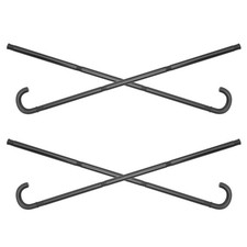 4pcs Black Cosplay Crutch: Magician Costume Prop Pretend Play Dancing Cane