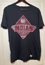 Indian Motorcycle Established 1901 Logo Mens Black T-shirt Size S Made In USA
