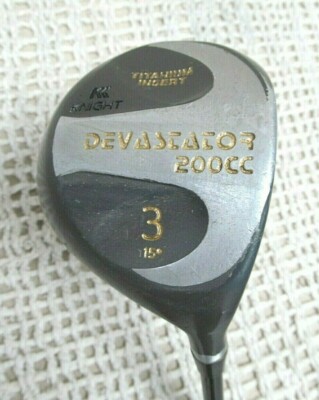 Knight DEVASTATOR 200cc Fairway 3 Wood 15* Deg RH ~ Medium Flex Graphite Shaft