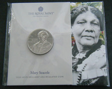 2023 Mary Seacole UK £5 BU Coin Royal Mint Sealed Pack in stock