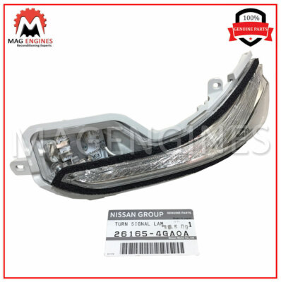 26165-4GA0A GENUINE OEM DRIVER DOOR MIRROR TURN SIGNAL LH Q50 Q60 Q70 QX30