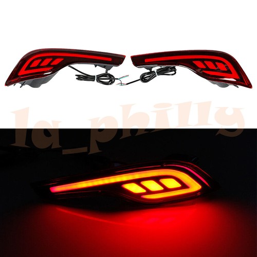 Pair Rear Bumper Reflector Brake Lamp Warning Light Fit for 2017-2021 Honda CR-V - Imagen 6 de 7