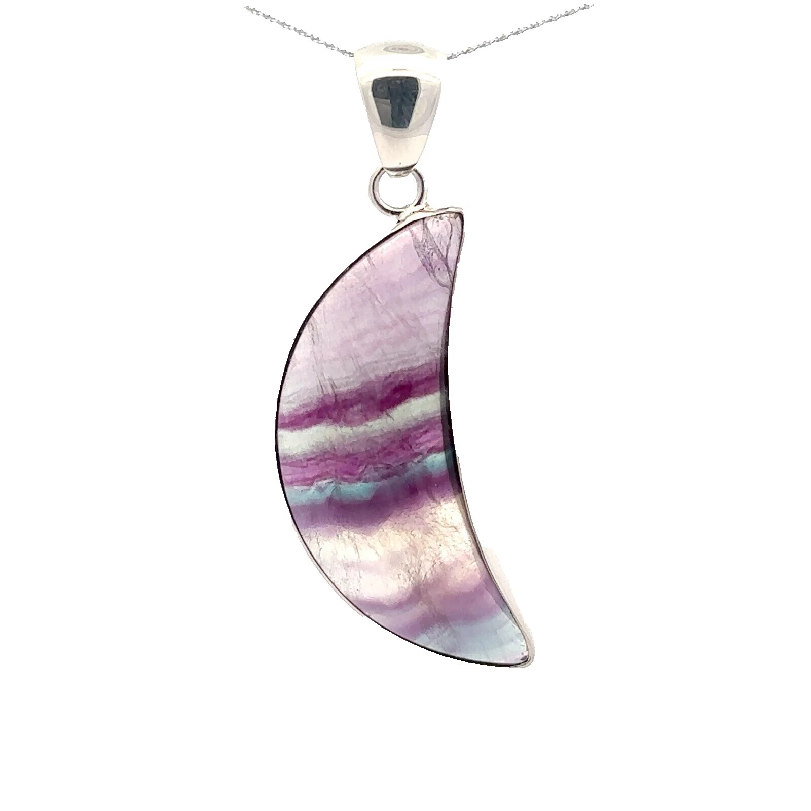 Fluorite Sterling Silver Handcrafted Necklaces & Pendants