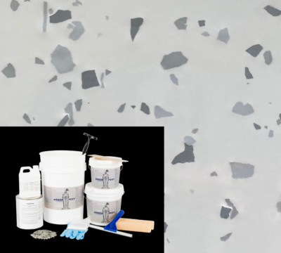 ArmorPoxy Garage Epoxy Floor Kit for Concrete - 600 Sq Ft, Designer Gray