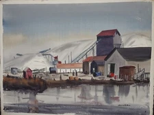 Original Catherine Eaton Watercolor painting  from 1948-1953/SIGNED