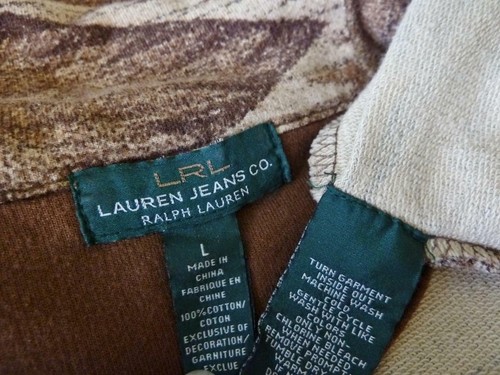 Giacca avvolgente Ralph Lauren cotone sud-ovest Navajo collare concho bottoni ~M/L - Foto 9 di 12
