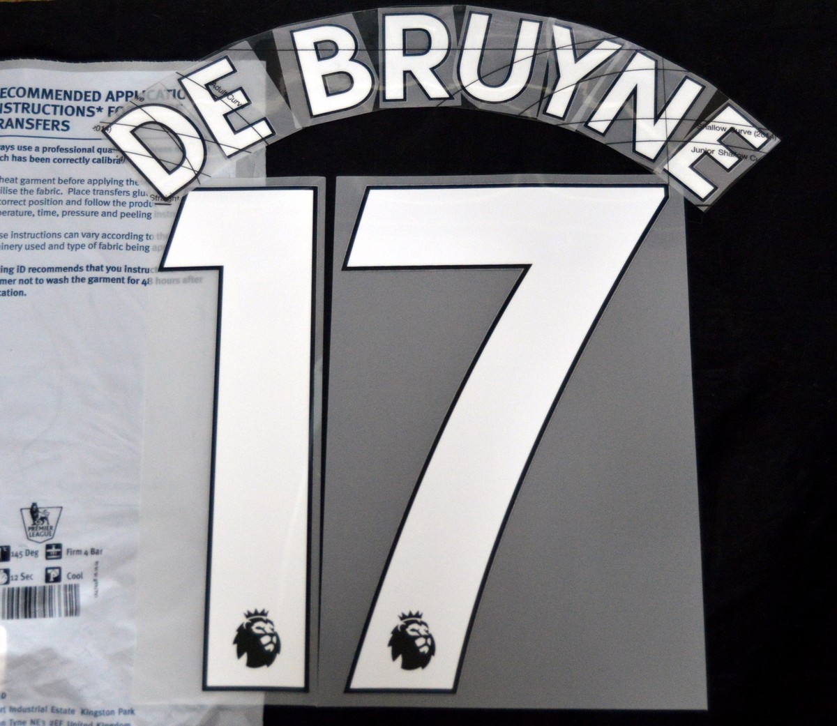 Official Manchester City 2017/18/19 Football Name/Number Set issue