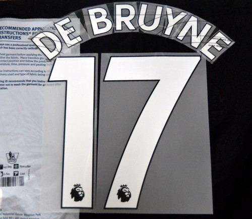 Official Manchester City 2017/18/19 Football Name/Number Set issue A - Picture 2 of 5