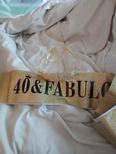 40 Birthday Tiara and Sash