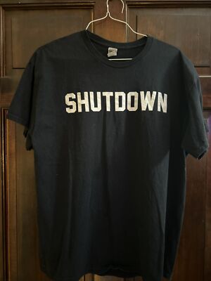 Vintage Brooklyn Hardcore SHUTDOWN Black T-shirt XL Gildan