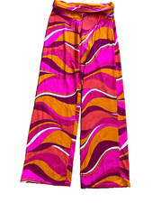 NEW NWT TRINA Turk SWIM  SPA beach pants coverup M MEDIUM colorful waves