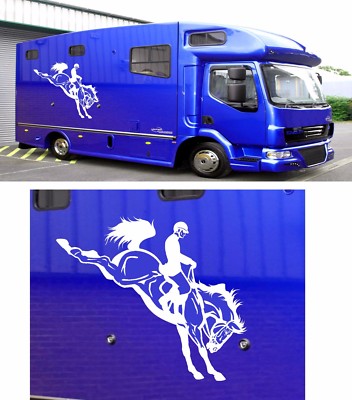 PFERDEBOX GRAFIK C AUFKLEBER DECALS SELBSTKLEBEND VINYL DECALS 100cm breit