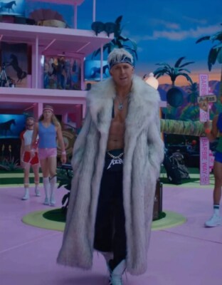 Barbie Movie Ken Faux Fur Trench Coat I Am Kenough | eBay