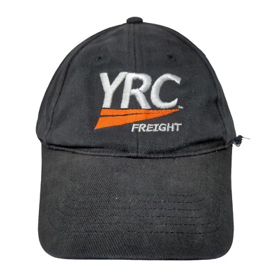 YRC Freight Slideback Hat Black One Size Adjustable Embroidered 6 Panel Anvil
