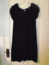 Junior Size XXL Mossimo Black Thin Sweater Knit Dress with Ruffled Sleeves