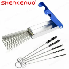 Motorcycle Carburetor Carbon Dirt Jet Remover Cleaning Needle Brush Tools Kit