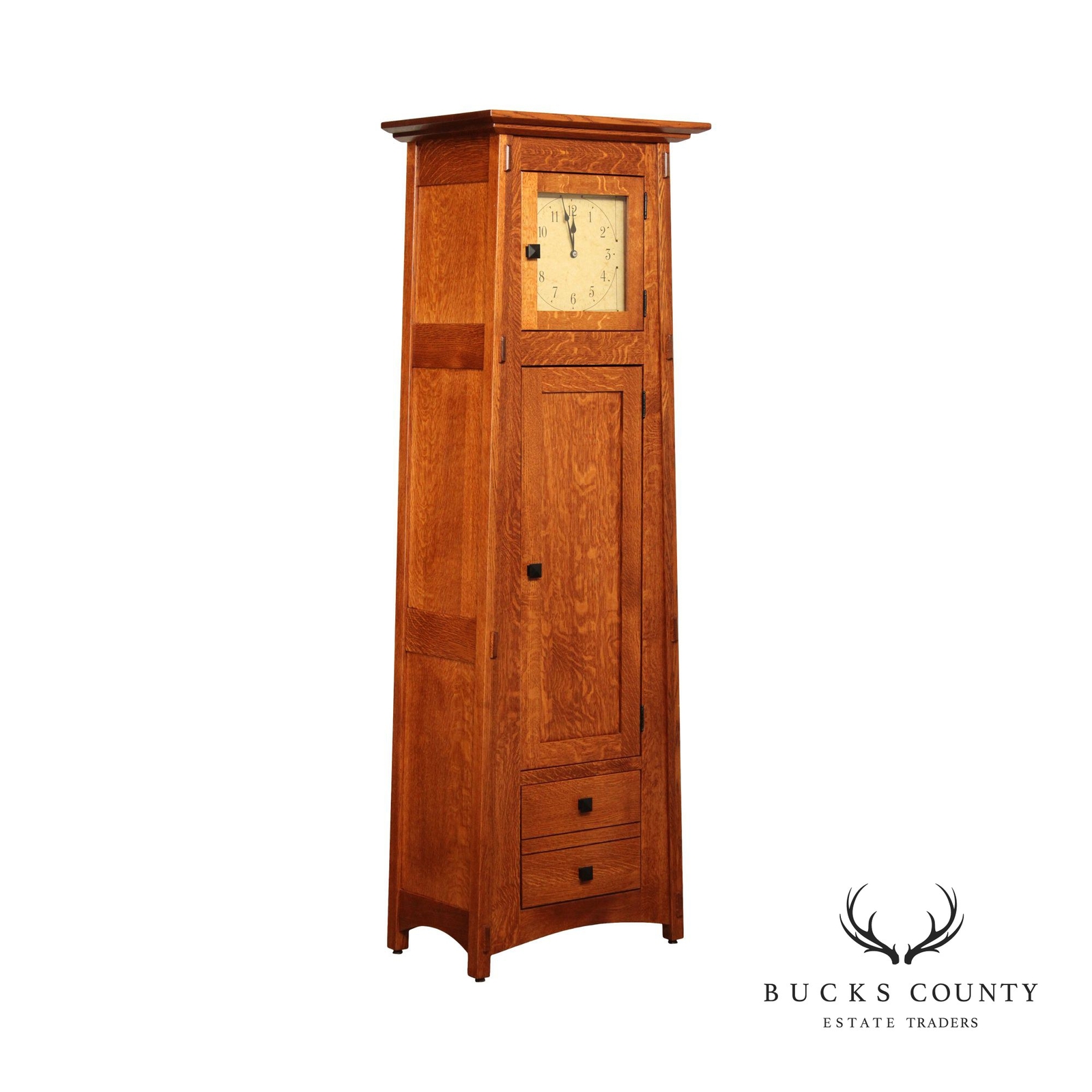 Mission Style 'McCoy' Oak Grandfather Clock eBay