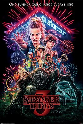 STRANGER THINGS POSTER A1 MAXI Season 4 Eleven Dustin Steve Mike