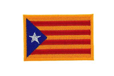 Flag patch patches backpack iron on catalonia catalan estrelada