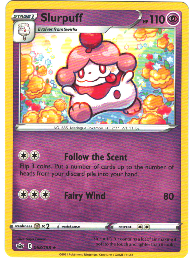 Slurpuff 68/198 Chilling Reign Regular Rare Pokemon Card Pokémon TCG 068/198