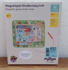 My Toys Gra magnetyczna Drewniany labirynt uliczny, drewniana zabawka
