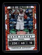 2020 Panini Contenders DP Carmelo Anthony Variation Game Ticket Green Explosion