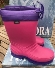 Girls Winter Snow Boots Waterproof Raspberry/Purple Size Youth Girls Size 5