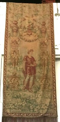 tapisserie style renaissance décor d'un gentilhomme . XX siècle . - Photo 1/4