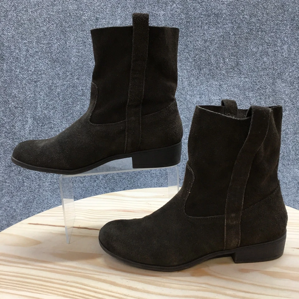 American Eagle Outfitters Botas Mujer 8.5 Botines Marrón Gamuza Pull On Foto 2 de 4
